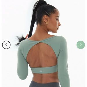 Lazuli Label open back crop